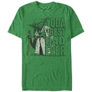 Men's Star Wars Father's Day Yoda Best Graphic Tee Kelly Heather Medium
